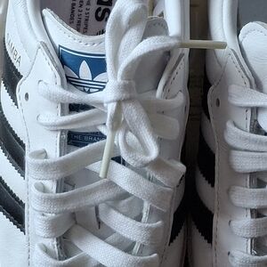 Adidas Samba White and Black Sneakers